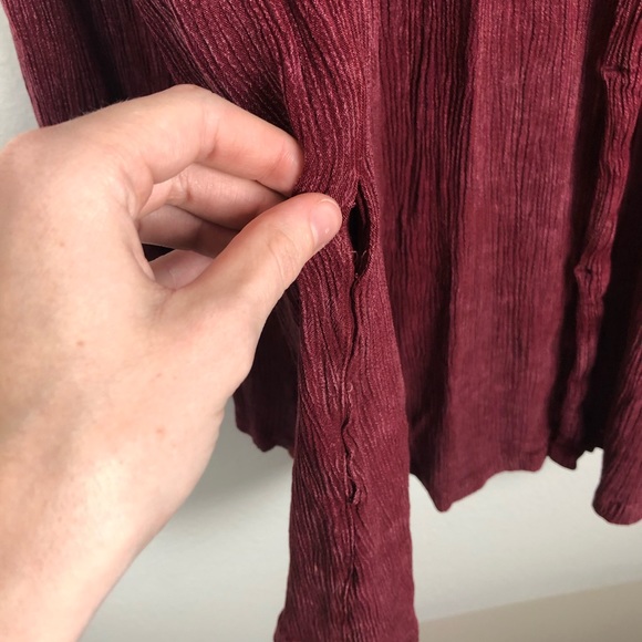 Free People Burgundy Mini Dress - Picture 7 of 9